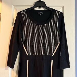 Limited Black and Tan Sweater Dress